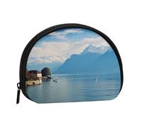 Mini pochette à monnaie avec imprimé avion militaire pour femmes filles enfants, Lac Léman, Taille unique, Pochette à monnaie