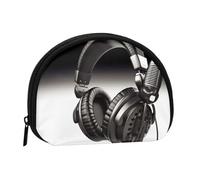 Mini pochette à monnaie avec imprimé avion militaire pour femmes filles enfants, Microphone et casque, Taille unique, Pochette à monnaie