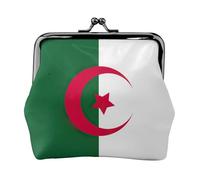 Mini pochette à monnaie en similicuir avec motif drapeau de l'Algérie pour voyage, shopping et sortie quotidienne