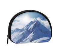 Mini pochette à monnaie traditionnelle carpes koï avec imprimé pois pour femmes, filles et enfants, Snow Mountain., Taille unique, Pochette à monnaie