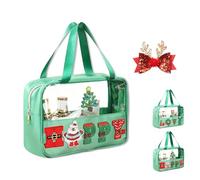 Mini pochette de Noël à fermeture éclair, 2026, nouvelle mini trousse de maquillage de Noël, imperméable, respirant, grande capacité, organisateur pour les voyages et le rangement quotidien, a