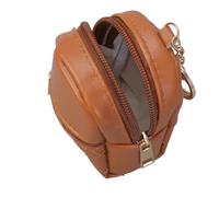 Mini pochette en polyuréthane avec porte-clés porte-monnaie porte-clés accessoire tendance pour une organisation facile de l'essentiel, Brun, Bohème