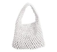 Mini pochette Firière sac à main pêche de pêche à godet filet Corde en coton pour femmes cordon de plage tissé Small fourre-tout