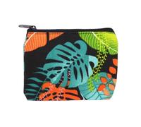 Mini pochette multi-usage pour pièces de monnaie 14 x 10 cm | Tropical, feuilles d'automne, cactus, éléphants de Bohême | Cosmétique, bijoux, porte-monnaie, organisateur d'accessoires | Voyage,