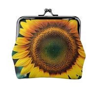 Mini pochette portefeuille en cuir PU avec imprimé tournesol et inscription « You are My Sunshine » pour rouge à lèvres, changement de clés