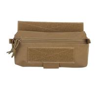 Mini-Pochette Tactique de Poitrine, Trousse Médicale Polyvalente, Organiseur D'Outils en Nylon RéSistant pour Gilet Thoracique(Brown)
