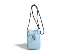 Mini pochette unisexe solide pour smartphone, sac à bandoulière léger, pochette portefeuille pour un usage quotidien décontracté (bleu)
