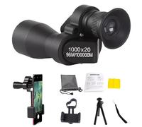 Mini Pocket Binoculars (1000x20), Mini Jumelles de Poche (1000x20) avec Adaptateur téléphone et trépied, Jumelles Portables HD, Télescope étanche pour l'observation des Oiseaux, Voyages