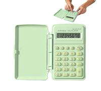 Mini Pocket Calculator - Portable Cover Calculation Device | Compact Handheld Desktop Math Tool Lightweight for Students, Teachers, Office, Business, Cashiers Or School