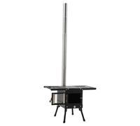 Mini poêle à bois portable - Four de camping - Réchaud de secours - Chauffage d'extérieur - Chauffage de tente - Pour tentes et camping en plein air - Design pliable