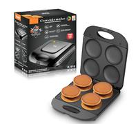 Mini poêle à crêpes, machine Arepa électrique 1400 W avec surface antiadhésive, plaque de cuisson antiadhésive, pour faire 4 Flapjack uniques, pour cuisiner des œufs frits sains, des hamburgers