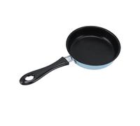 Mini Poêle à Frire, Poêle à Omelette En Acier Inoxydable, Marmite à Induction Ronde Pour Petit Déjeuner, Petite Poêle à œufs Avec Long Manche 12 Cm Pour Cuisinière De Cuisine, Camping(Bleu)
