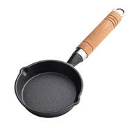 Mini poêle à frire robuste en fonte pour griller des steaks et des petits déjeuners faciles (11 x 4 cm)