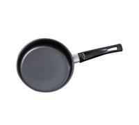 Mini Poêle à Omelette 16cm Antiadhésive pour Induction et Gaz | Fond Plat Double, Manche Unique Trou, Préchauffage Rapide, Surface Noire Lisse, Facile à Laver