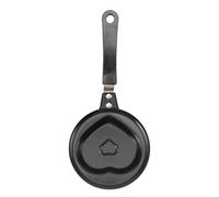 Mini poêle à œufs antiadhésive, pot de petit-déjeuner coréen innovant, mini moule à omelette pour petit-déjeuner, matériau en fer inoxydable, parfait pour les enfants et les (En forme de coeur)
