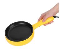 Mini Poêle Electrique, 350W Non Stick Egg Frying Pan Steak Pancake Omelette Maker with Wooden Spatula for Families, Kids, Dorms, Apartments, RVs