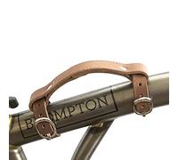 Mini poignée de Transport en Cuir pour Guidon de vélo Brompton Marron Clair