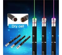 Mini pointeur laser LED portable vert et rouge sans piles, lampe torche LED, stylo laser, jouet interactif pour chat No battery Purple