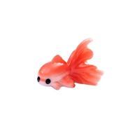 Mini poisson doré décoratif miniature en plastique pour aquarium, décoration d'intérieur, paysage d'aquarium à faire soi-même (rouge)