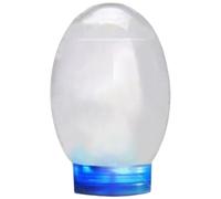 Mini Poisson-Poisson, Mini écosystème de biosphère Transparente fermé à la biosphère Claire avec lumière LED et Branches et coquilles de Batterie en Plastique Petit Aquarium pour Le Bureau à Domicile