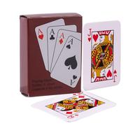 Mini Poker Playing Cards - Red/Blue, Paper, Compact Size, 54 Card Deck, Fun Party Favor Miniature Play Card Set For Daily Entertainment, Corporate Events | Wedding Commemorations, Festivals, Parties,