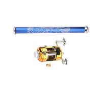 Mini Pole de pêche - Combo en Moulinet de Poche, Canne de Voyage Pliante | Équipement de pêche à Pliable léger Ensemble pour la Navigation de canotage Randonnée de randonnée de de rand