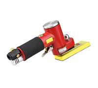 Mini polisseuse à air à ligne droite HUIOP Mini ponceuse à air de ligne droite avec 2 patins de ponçage Ponceuse pneumatique orbitale aléatoire Polisseuse à main à air Cire pour meubles de