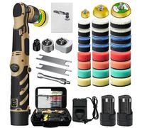 Mini polisseuse de voiture sans fil, tueur de rayures, Machine à polir de voiture, Kit de tampons de 1/1, 5/3 pouces pour le cirage automobile B