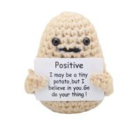 Mini Pommes de Terre Jouets, Jouets de Pomme de Terre Pomme de Terre en Peluche poupée créative en Laine poupée inspirante de Poche câlin Positive Potato Anniversaire Cadeau décoration