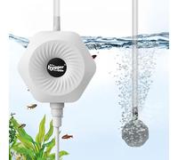 Mini pompe à air Aqaurium ultra silencieuse de 1,5 W avec accessoires, kit aérateur d'oxygène pour aquarium de 0,5 à 15 gallons, livré avec tube à air de 1,9 cm, pierre à air, AC 110 V/60 Hz