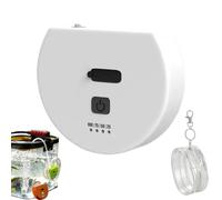 Mini pompe à air d'aquarium avec câble de type C - Aérateur de poche ultra silencieux pour aquarium, machine à bulles portable avec pierre à air et tube en silicone, équipement de pêche pour pêcheurs