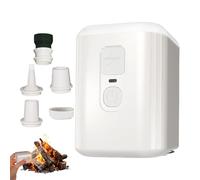 Mini pompe à air électrique - Pompe à air pour gonflables, haute pression 4,5 kPa, 180 L/min, remplissage rapide, batterie rechargeable 1600 mAh avec lumière de camping à 3 modes, 5 buses pour coussin