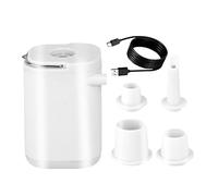 Mini pompe à air - Gonfleur électrique portable de 7 cm | Pompe à air électrique ABS - Pompes rechargeables par USB pour gonfler matelas, balles, kayaks, radeaux et matériel de camping avec lumière
