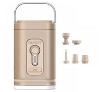 Mini Pompe à air, Pompe à air Portable, 5 Buses Rechargeables sans Fil 1200mAh électriques avec lumière LED et poignée pour Les gonflatables/défiltables, électrique