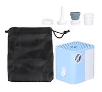 Mini Pompe à Air Portable, Gonfleur pour Matelas Gonflable et Ballon de Yoga, Alimenté par Piles AA - Compact, Puissant avec 300L / Min, Idéal pour Activités en Plein Air et mais