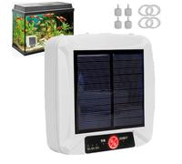 Mini pompe à air pour aquarium : pompe à oxygène suspendue pour aquarium jusqu'à 230 litres, débit réglable avec pierres, valves de rétention de tubes A