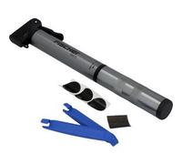 Mini pompe à air pour vélo ALU, boîte de rustines