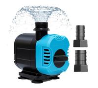 Mini Pompe À Eau, 15 W 1500 L/H Pompe Eau Submersible, Ultra Silencieuse Mini Pompe Aquarium Avec 2 Buses, 1.5m Câble Et Verstellbarem Schalter, Pompe De Bassin Pour Étang, Aquarium, Jardin, Fontaine