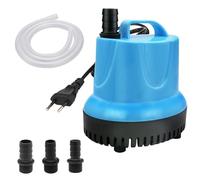 Mini Pompe à Eau 20W 1500L/H Pompe Submersible Petite avec 3 Buses et 1.5M Tuyau Ultra Silencieuse Pompe Aquarium Sous Marine Pompe de Fontaine pour Jardins, Aquarium, Bassin, Fontaine (Bleu)
