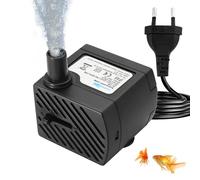 Mini pompe à eau,Ajustable Mini Pompe à Eau,Pompe à Eau Submersible,Avec cordon d'alimentation de 1,4 m,Pour aquariums,Aquariums,Fontaines,Statues,Jardins,étangs,180L/H,3W,Noir
