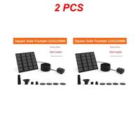 Mini pompe à eau de fontaine solaire,kit de panneau d'alimentation,pompe à panneau solaire pour piscine de jardin,bain d'oiseaux intérieur,1 à 5 pièces,1.4W - Type A 2pcs