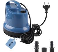 Mini Pompe À Eau Pompe Submersible 1500L/H 20W 230V Pompe Vide Cave Hauteur de Refoulement 1,6 M Câble 1,8 M pour Jardin, Aquarium, Étang, Fontaine