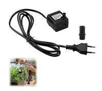 Mini Pompe à Eau Ultra Silencieuse 350L/H 5W avec Débit Réglable, Câble 1,4m et 2 Buses, Pompe Aquarium et Fontaine Idéale pour Bassin, Statues, Hydroponie, Systèmes d’Irrigation et Décoration