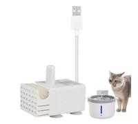 Mini pompe à eau USB - 150 l/h 5 V 3 W ultra silencieuse ABS pompe submersible 1,6 x 1,5 po | Booster silencieux pour fontaine pour animaux de compagnie rocaille aquarium 50 cm ascenseur