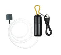 Mini pompe à oxygène USB pour aquarium avec moteur en cuivre pour aération d'aquarium, compresseur d'air silencieux avec pierre à air, portable pour aquariums intérieurs, pêche en plein air et