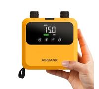Mini Pompe à Paddle Airbank Pulse Pro, Petite Pompe électrique Portable Rechargeable pour Sup, Moteur sans balais, Pression maximale 20 psi, gonflage Rapide pour Kayak, gonflables, Bateaux (Orange)