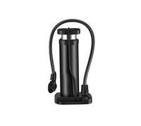 Mini Pompe à Pédale Manuelle 17?cm en Aluminium Portable et Polyvalent Noir
