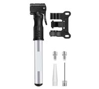 Mini Pompe à vélo en Alliage d'aluminium, Air Manuelle for, Valve de gonflage pneus, Cyclisme sur Route et VTT pour pneus de vélo, Ballons et gonflables(Silver)