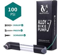 Mini Pompe À Vélo En Alliage Pour Presta (Sv) Schrader (Av) Dunlop (Dv) - Support De Pompe À Vélo, Accessoire Velo Valve Adaptateurs Connecteurs, Ballon De Aiguille, Embout De Gonflage