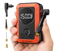 Mini pompe à vélo, pompe à vélo à gonflage rapide 20 s avec jauge, pompe à air électrique portable de 150 PSI avec valve Presta et Schrader pour VTT, vélo de route, moto, voiture, ballon de sport